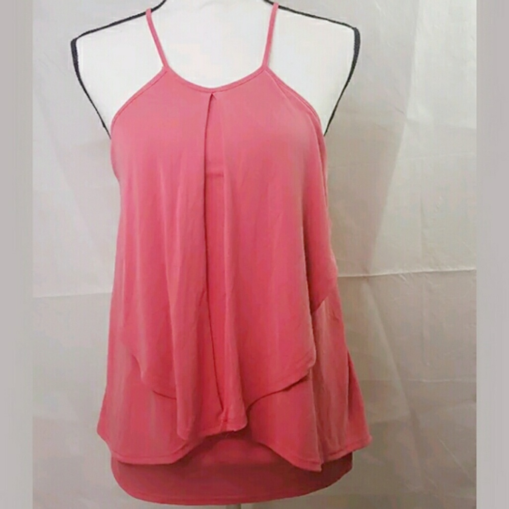 Green Envelope Tank Top Waterfall Draping XS